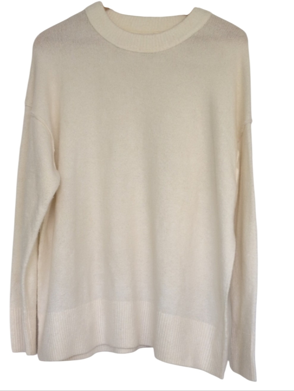 Aerie Sweater Crew Neck Lightweight Women's Size Small Oversized Cream